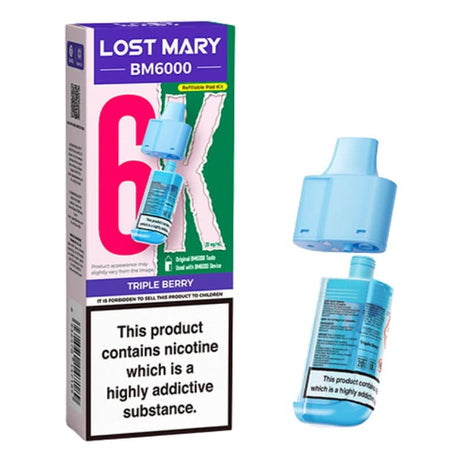 Lost Mary BM6000 Triple Berry Prefilled Vape Pods