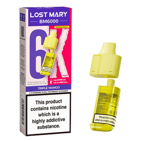 Lost Mary BM6000 Triple Mango Prefilled Vape Pods
