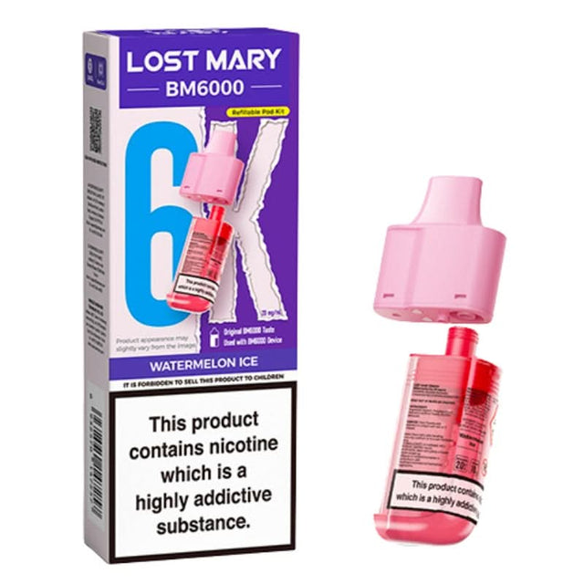 Lost Mary BM6000 Watermelon Ice Prefilled Vape Pods