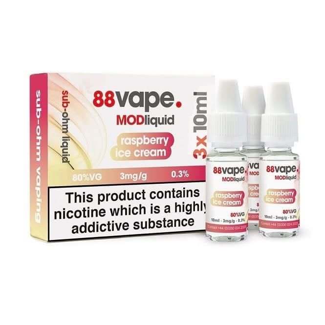 Raspberry R MOD E-Liquid by 88vape (3 x 10ml)