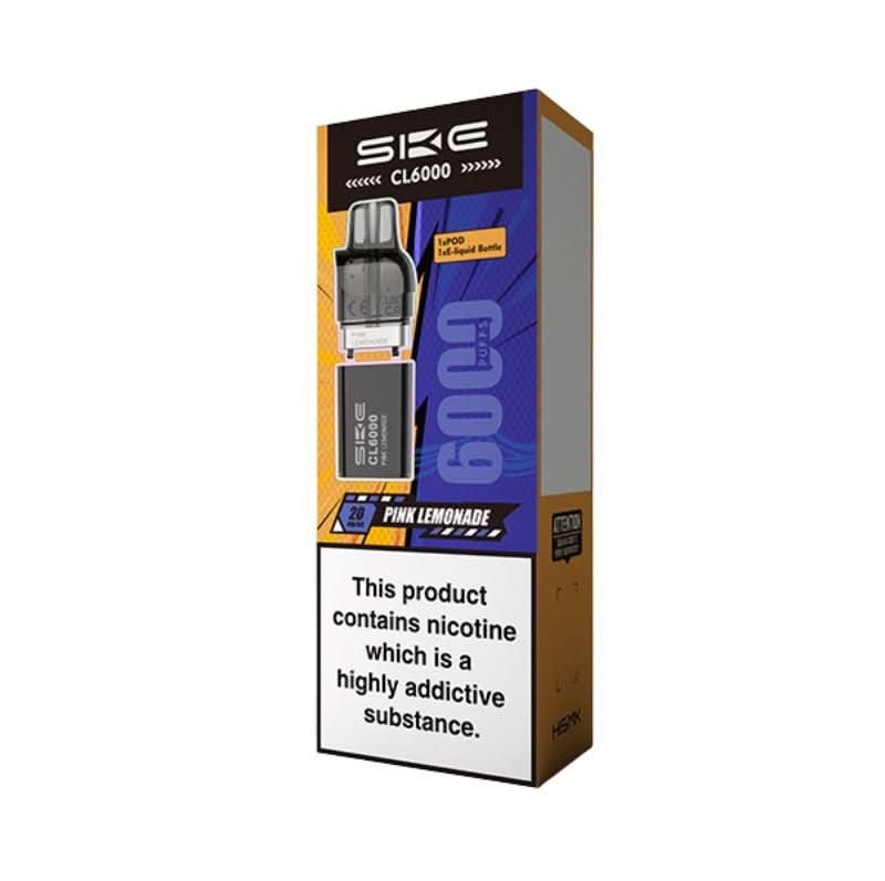 Pink Lemonade CL6000 Prefilled Pods by SKE Crystal (2ml + 10ml)